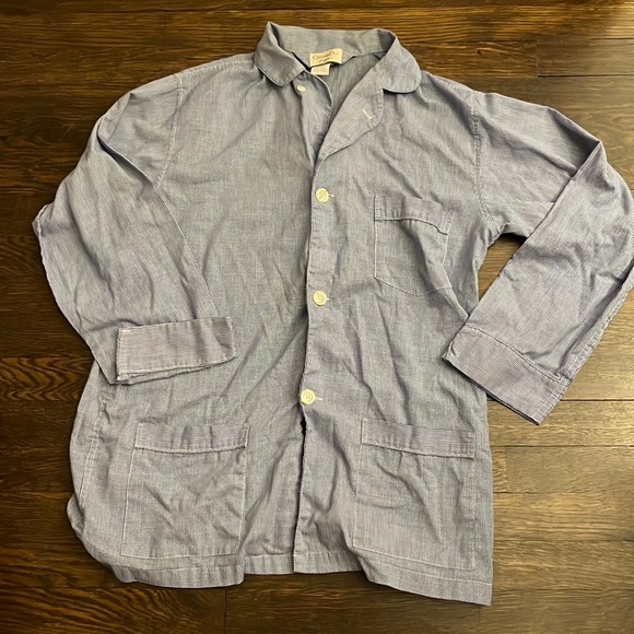 Christian Dior Pyjama blue checkered top - Picture 1 of 4